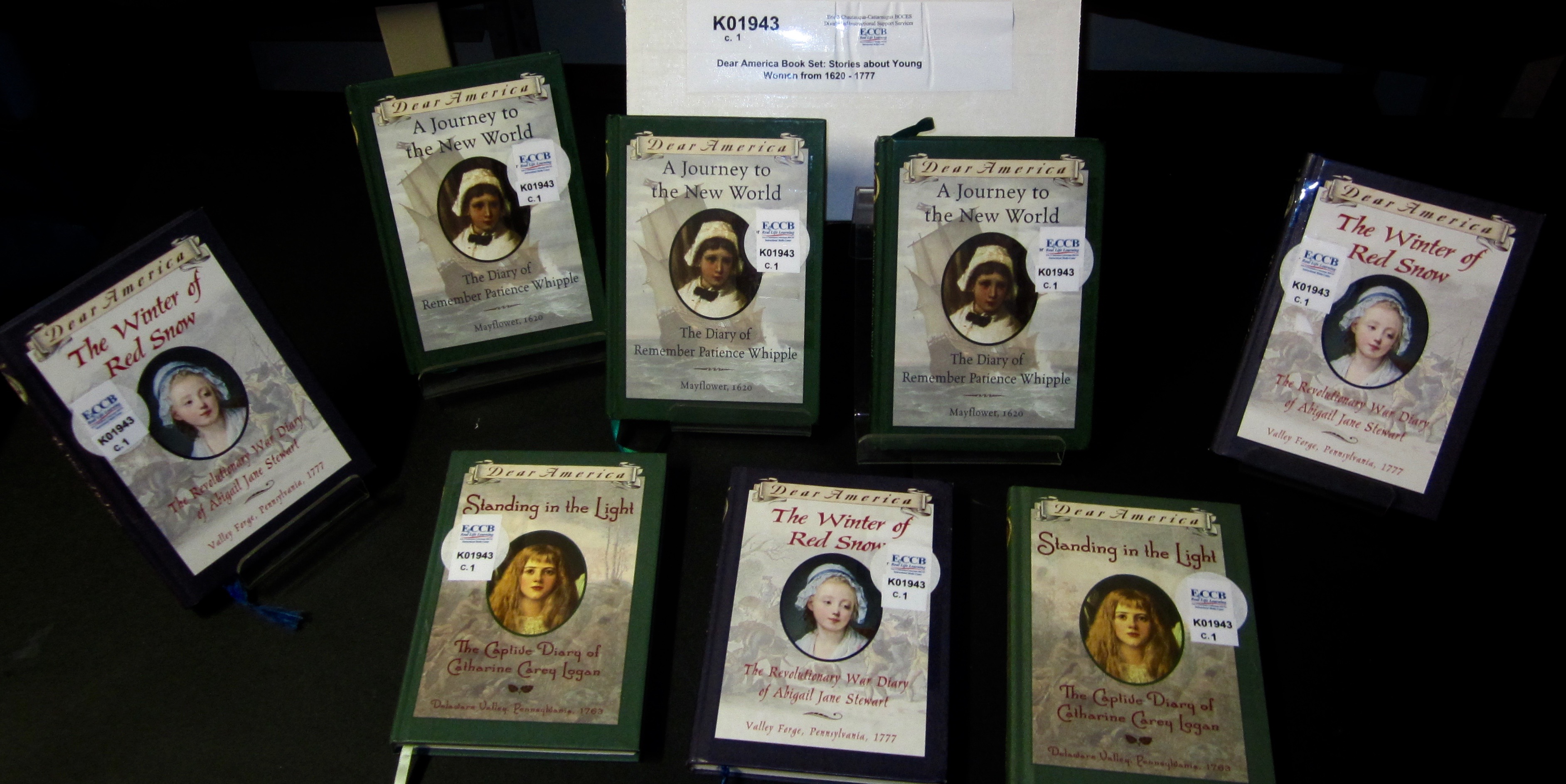 Dear America Book Set: Stories about Young Women from 1620 - 1777