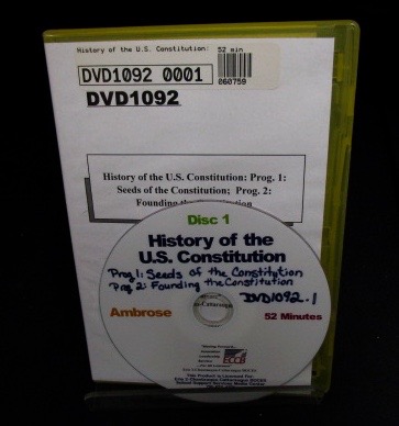 History of the U.S. Constitution: Prog. 1: Seeds of the Constitution;  Prog. 2: Founding the Constitution
