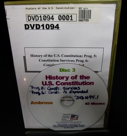 History of the U.S. Constitution: Prog. 5: Constitution Survives; Prog. 6:  Constitution Is Expanded