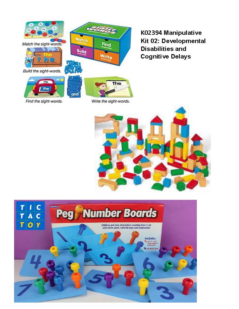Manipulatives: Developmental Disabilities and Cognitive Delays